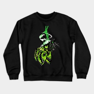 Bound in green shibari suspension kinbaku rope bondage Crewneck Sweatshirt